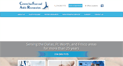 Desktop Screenshot of footankledallas.com